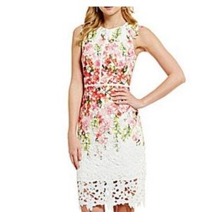 Gorgeous Antonio Melani floral lace overlay dress, VEUC Sz. 4.